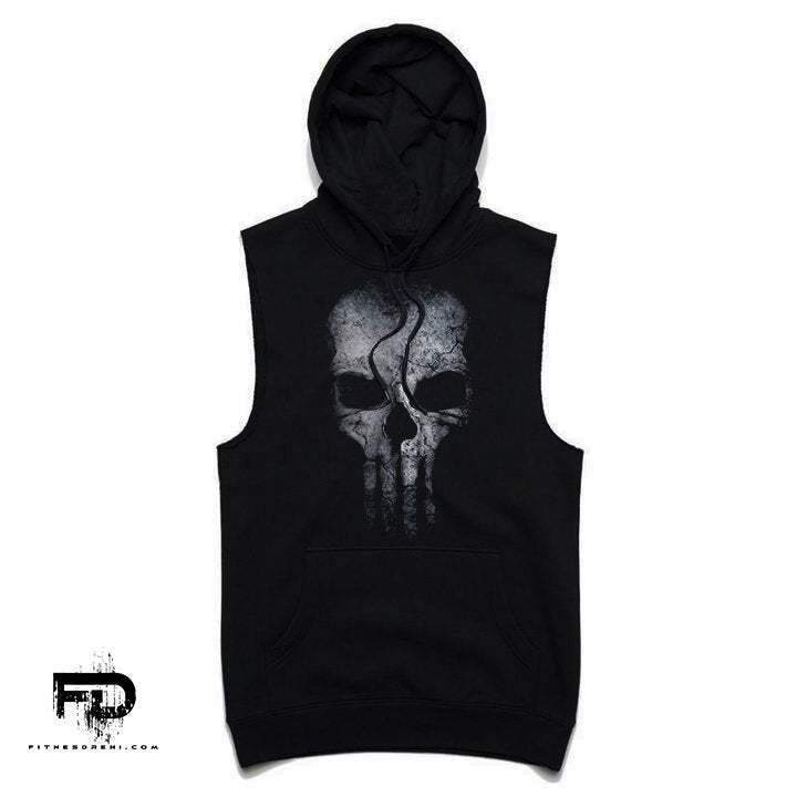 Суичър без ръкави Ghost Skull - Fitness Drehi
