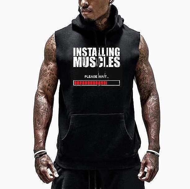 Суичър без ръкави Installing - Fitness Drehi
