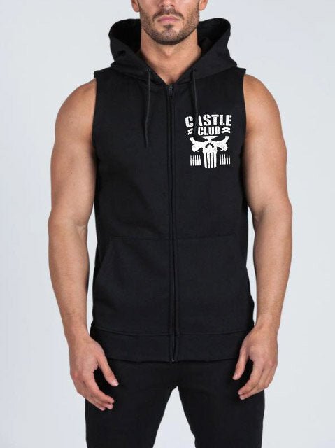 Суичър без ръкави с цип Castle Club - Fitness Drehi