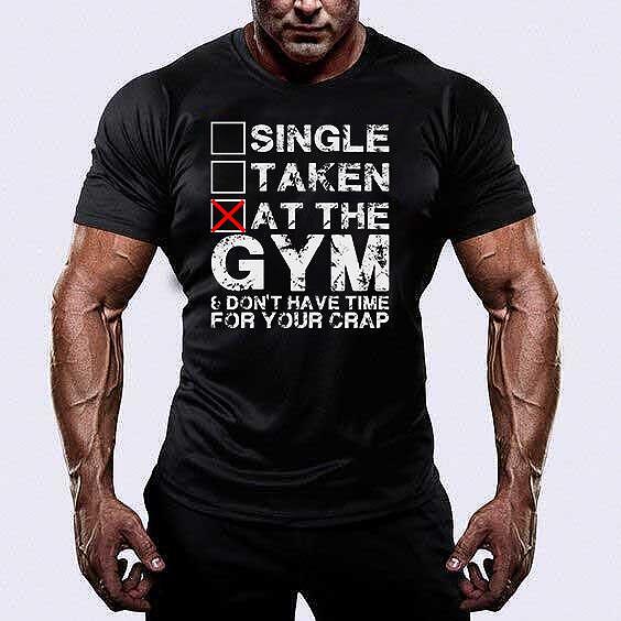 Тениска At The Gym - Fitness Drehi