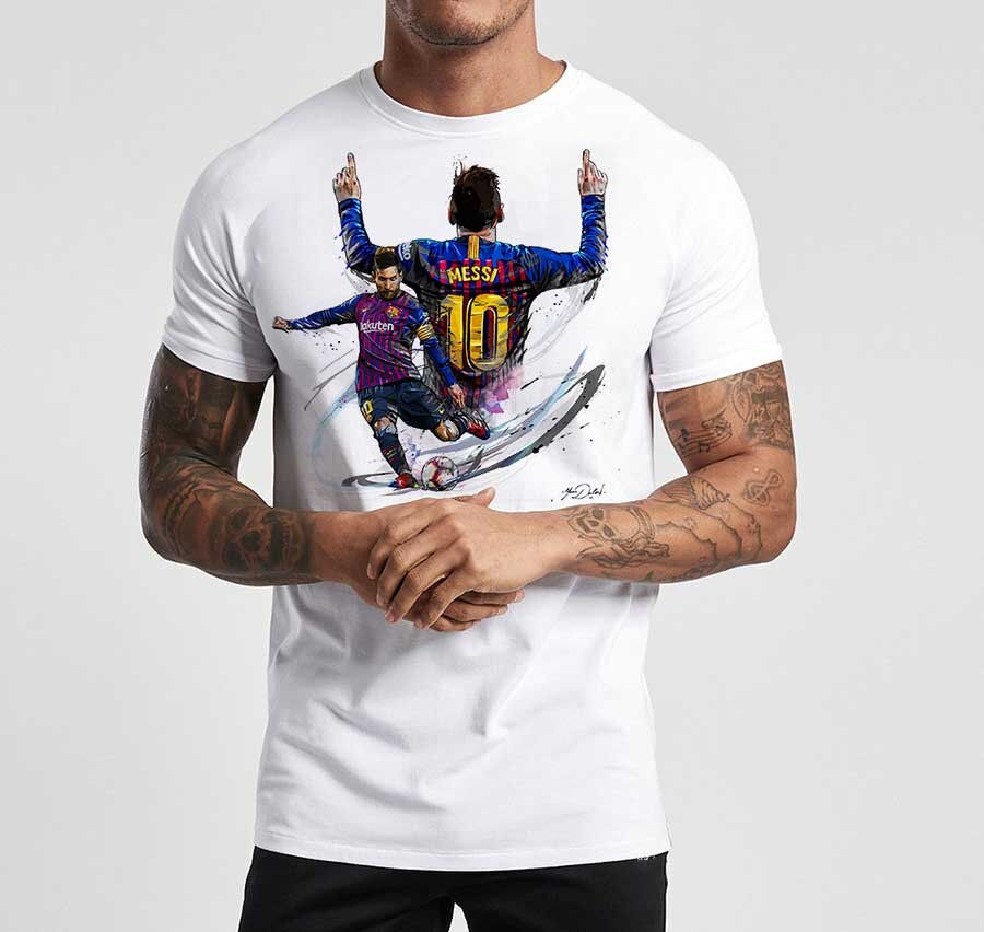 Тениска Меси 3 - Fitness Drehi