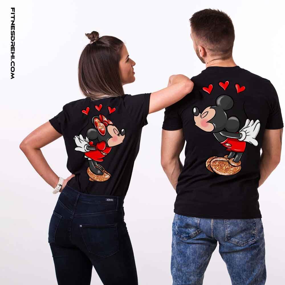 Тениски за двойки Мики и Мини Премиум Back