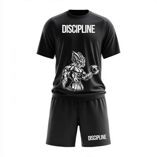 Къс Екип от Полиестер – Дишащ и Удобен Спортен Комплект Discipline