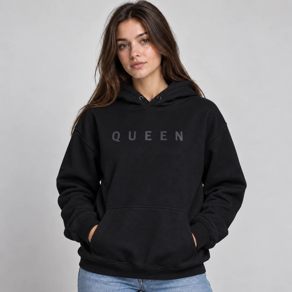 [OUTLET] Дамски Суичър Queen Black [3XL] [2XL] [M]