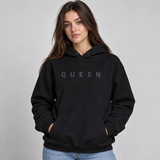 [OUTLET] Дамски Суичър Queen Black [3XL] [2XL] [M]