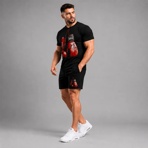 Къс Памучен Екип Boxing