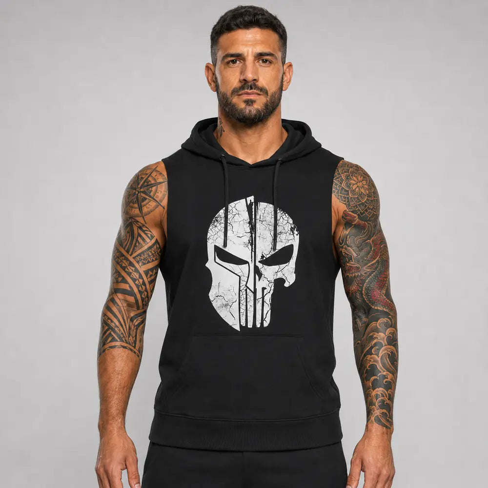 OUTLET Суичър без ръкав Spartan Skull [3XL]