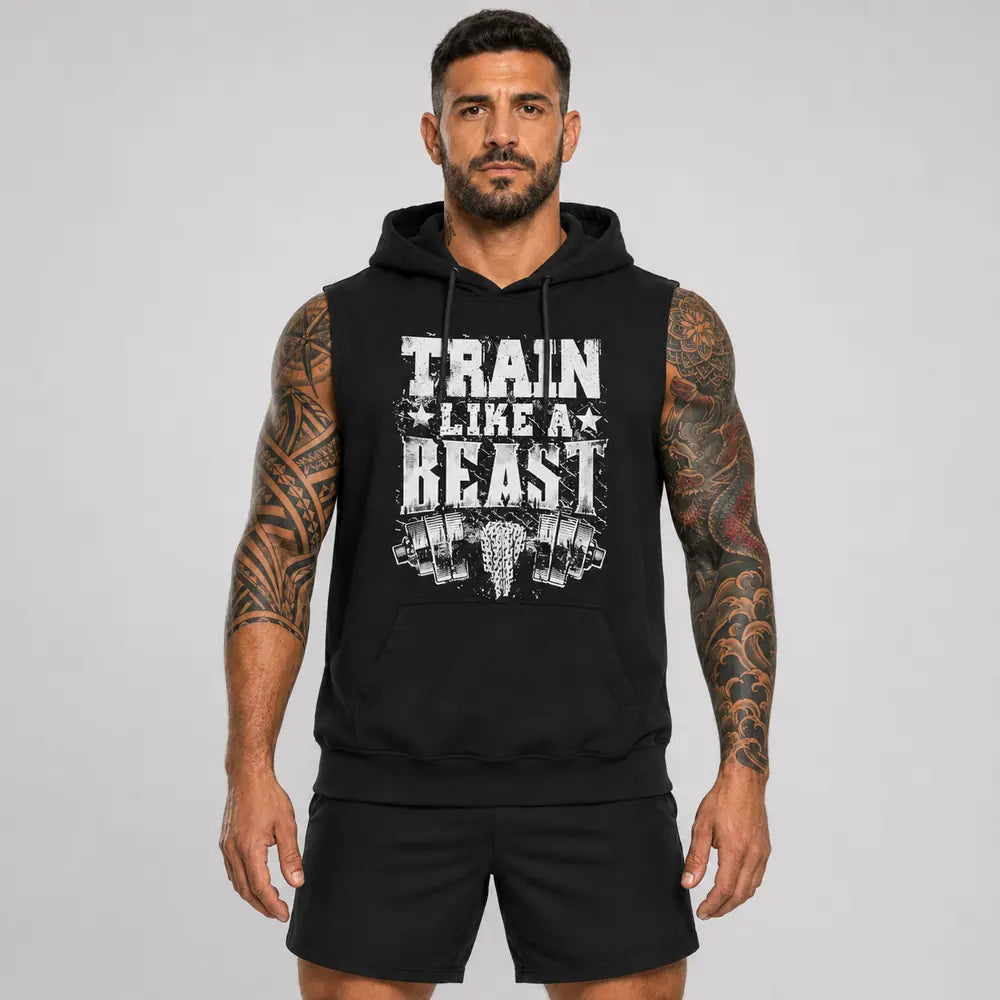 OUTLET Суичър без ръкав Train Like a Beast [2XL]