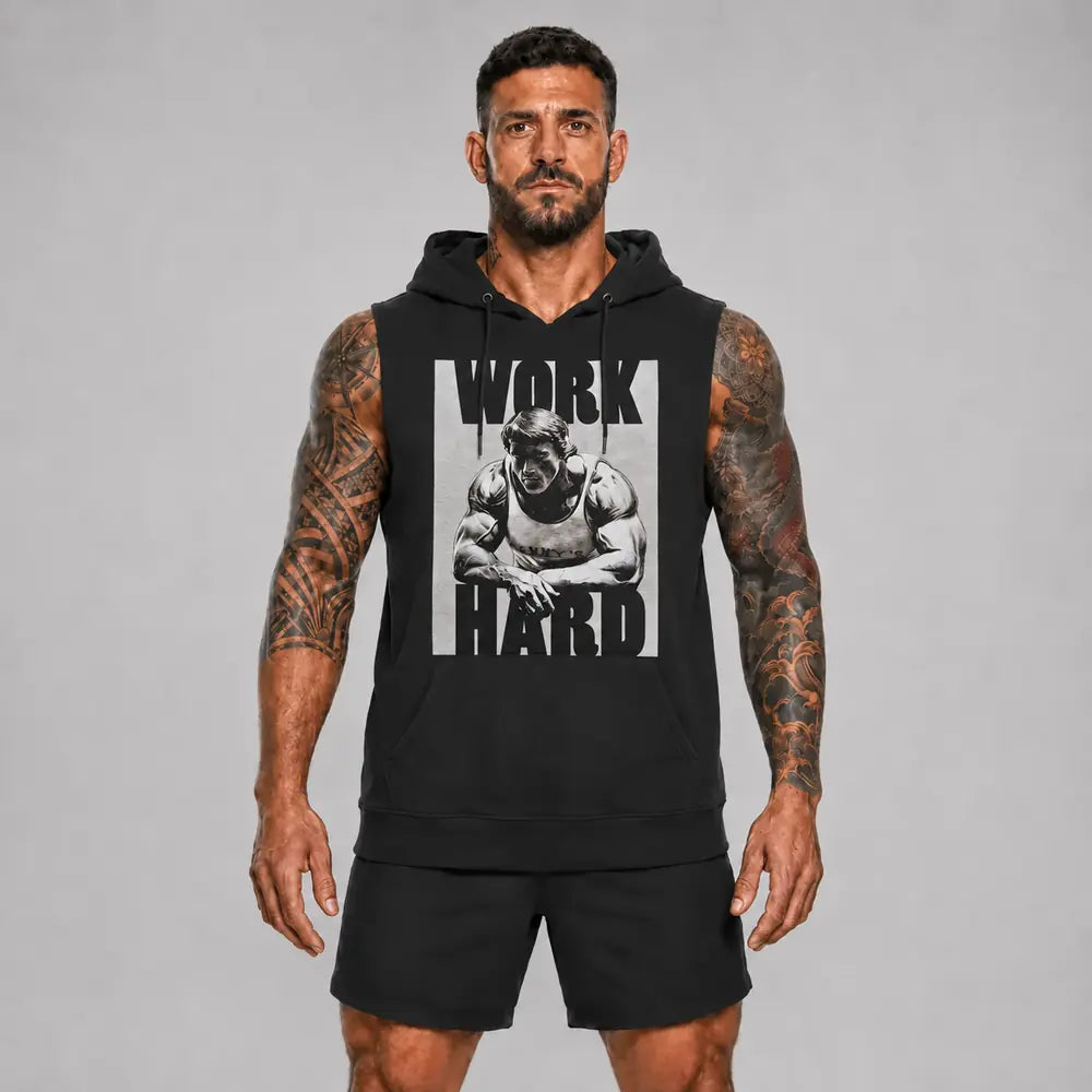 OUTLET Суичър без ръкав Work Hard [S]