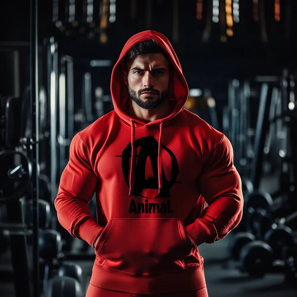 Червен Суичър Animal - Fitness Drehi
