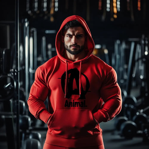 Червен Суичър Animal - Fitness Drehi