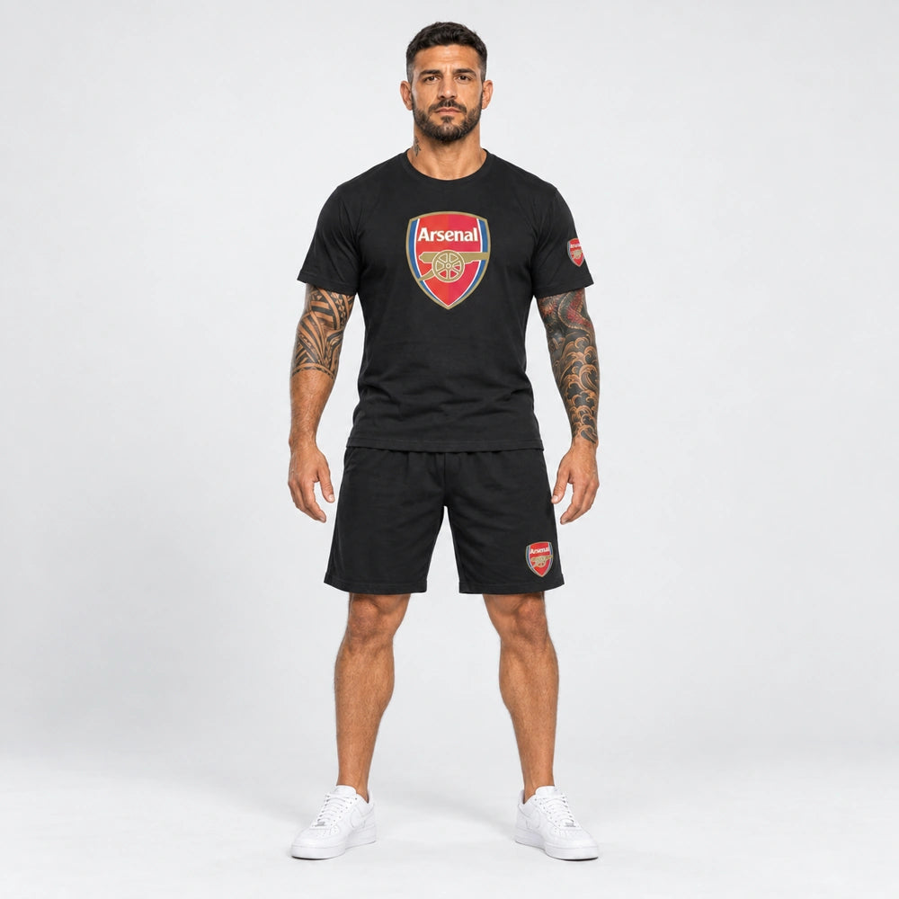OUTLET Къс Памучен екип с тениска и шорт Arsenal [L]