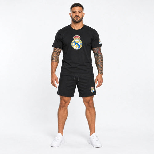 OUTLET Къс Памучен екип с тениска и шорт Real Madrid  [3XL]