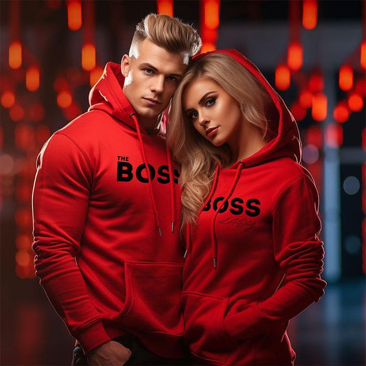 Два броя Мъжки и Дамски Суичъри The Boss