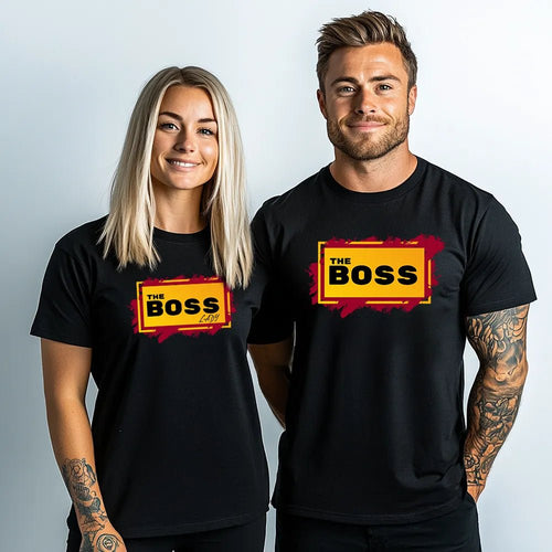 Два броя тениски за Мъж и Жена The Boss Y - Fitness Drehi