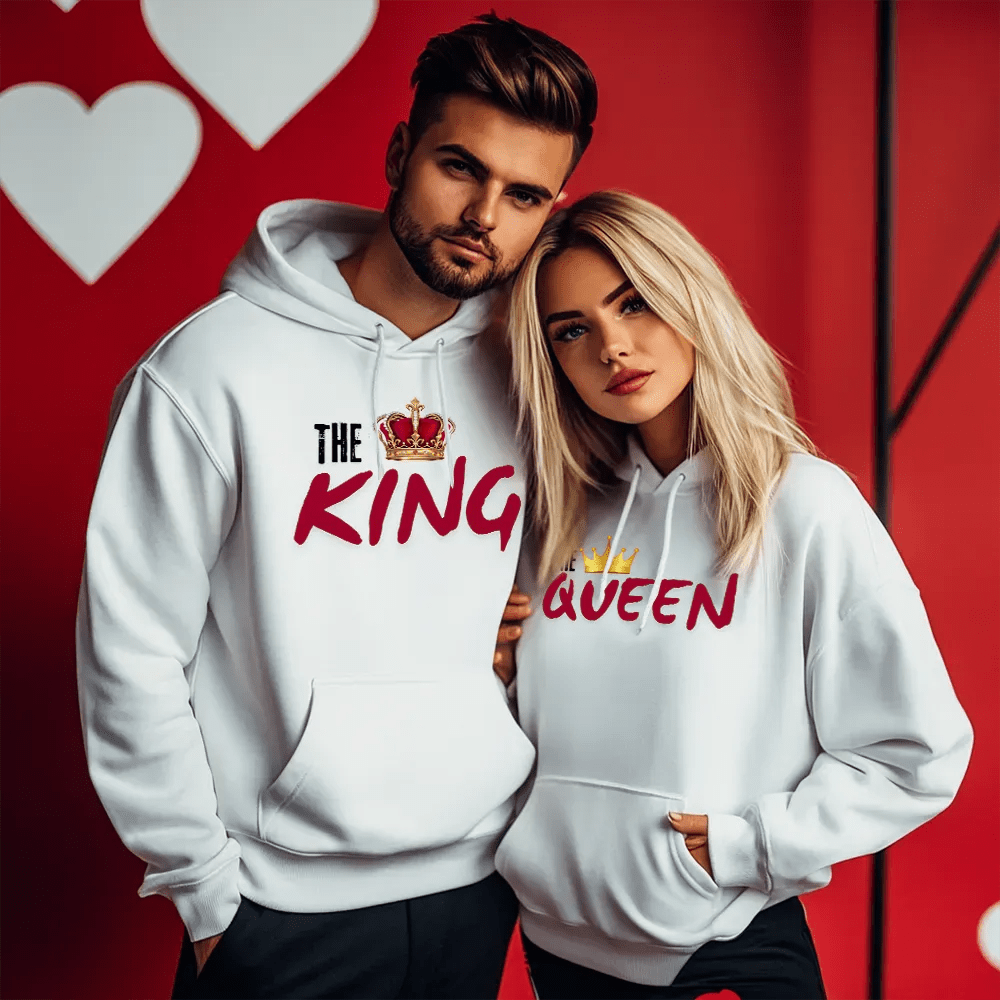 Два броя УНИСЕКС Суичъри The King and The Queen - Fitness Drehi
