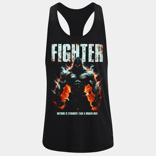 Фитнес потник с изрязан гръб Fighter