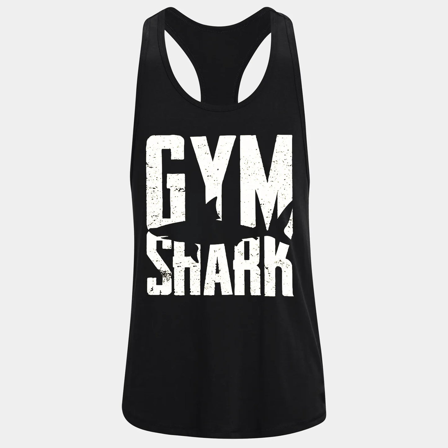 Фитнес потник с изрязан гръб Shark