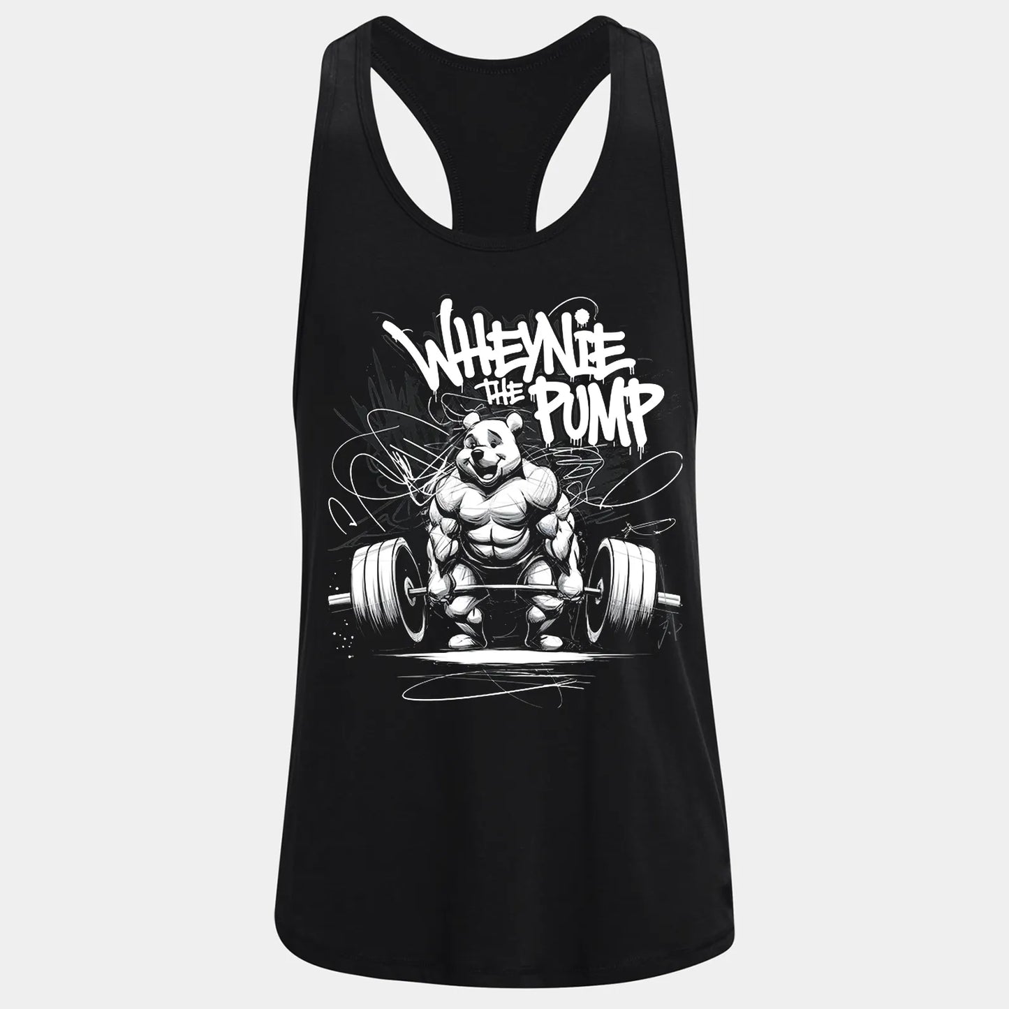 Фитнес потник с изрязан гръб Wheynie the Pump