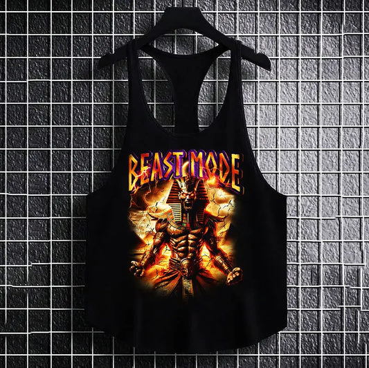 Фитнес потник с изрязан гръб BeastMode Py