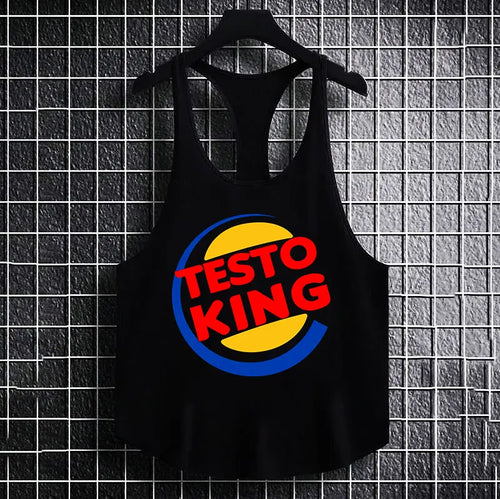 Фитнес потник с изрязан гръб Testo King