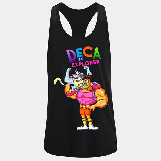 Фитнес потник с изрязан гръб Deca