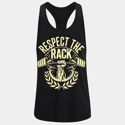 Фитнес потник с изрязан гръб Respect the Rack