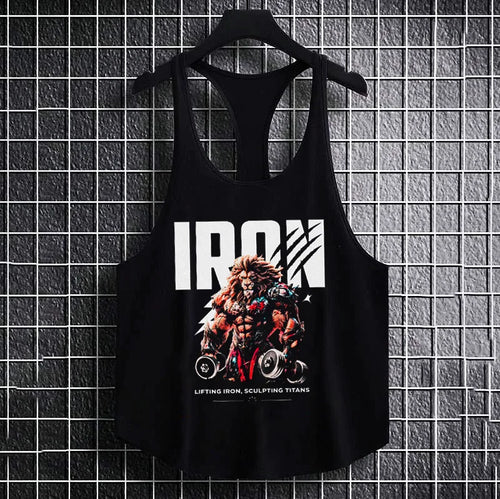 Фитнес потник с изрязан гръб Iron Lion