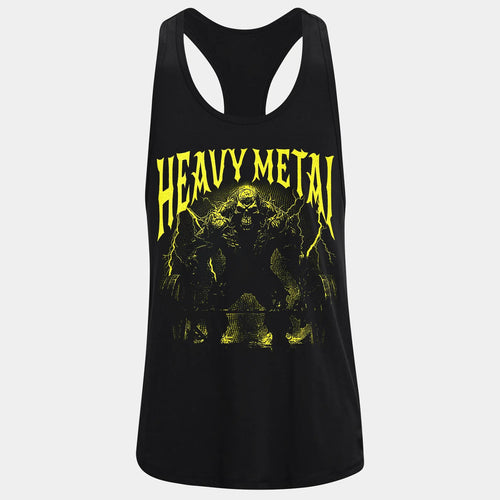 Фитнес потник с изрязан гръб Heavy Metal