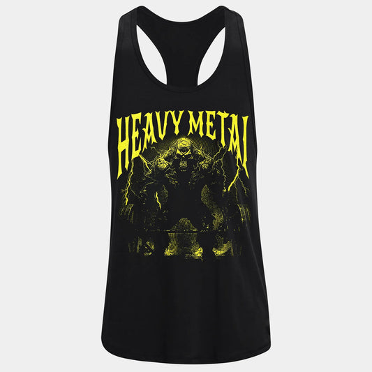 Фитнес потник с изрязан гръб Heavy Metal