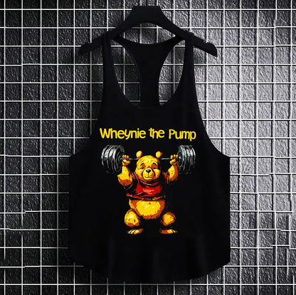 Фитнес потник с изрязан гръб Wheynie the Pump