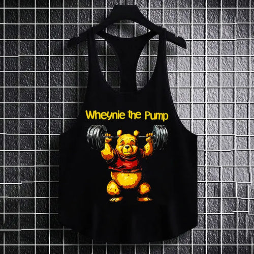 Фитнес потник с изрязан гръб Wheynie the Pump