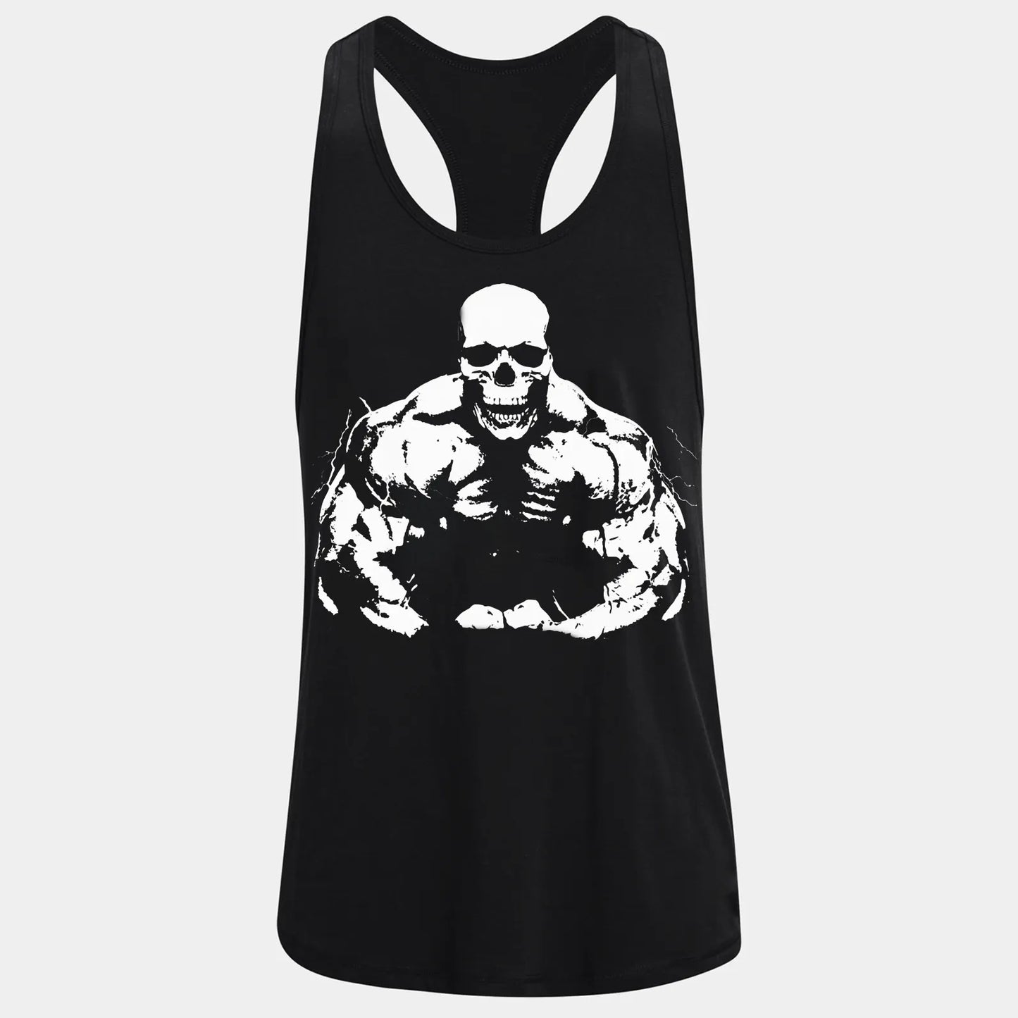 Фитнес потник с изрязан гръб Skull Pump