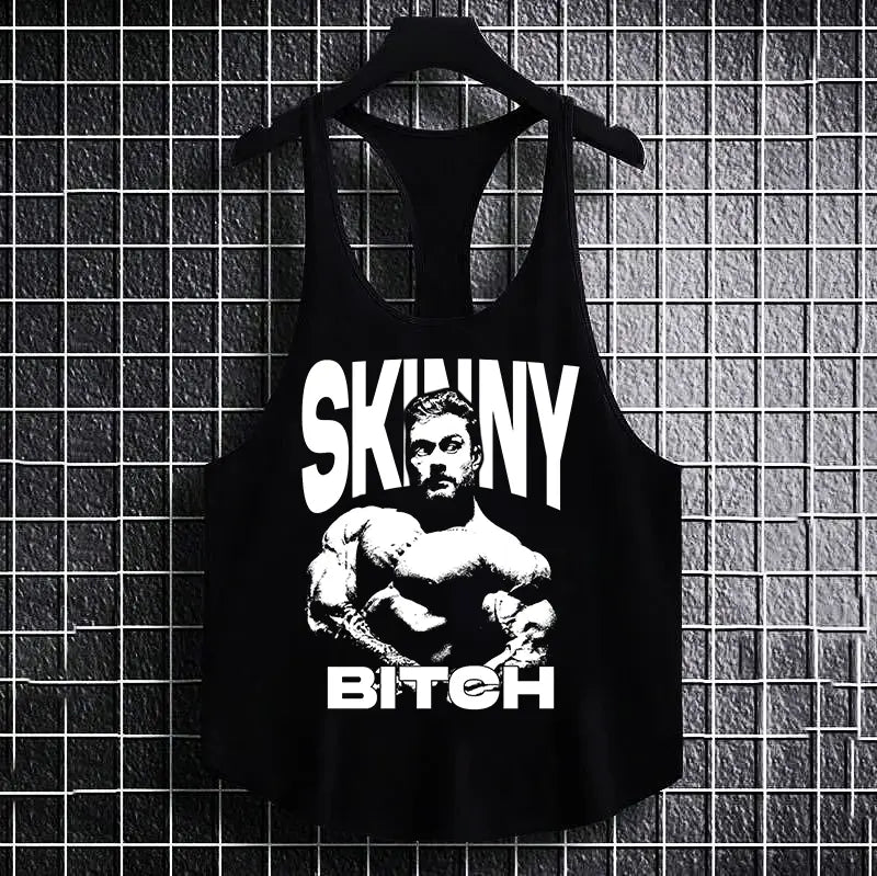 Фитнес потник с изрязан гръб Skinny B
