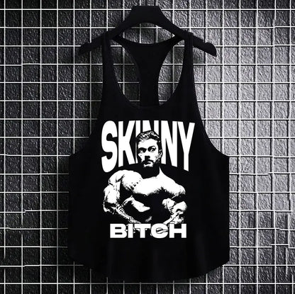 Фитнес потник с изрязан гръб Skinny B