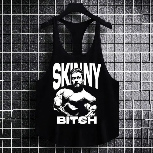 Фитнес потник с изрязан гръб Skinny B
