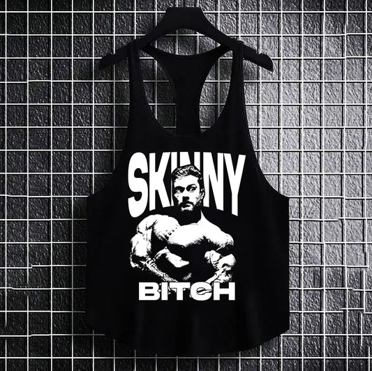 Фитнес потник с изрязан гръб Skinny B