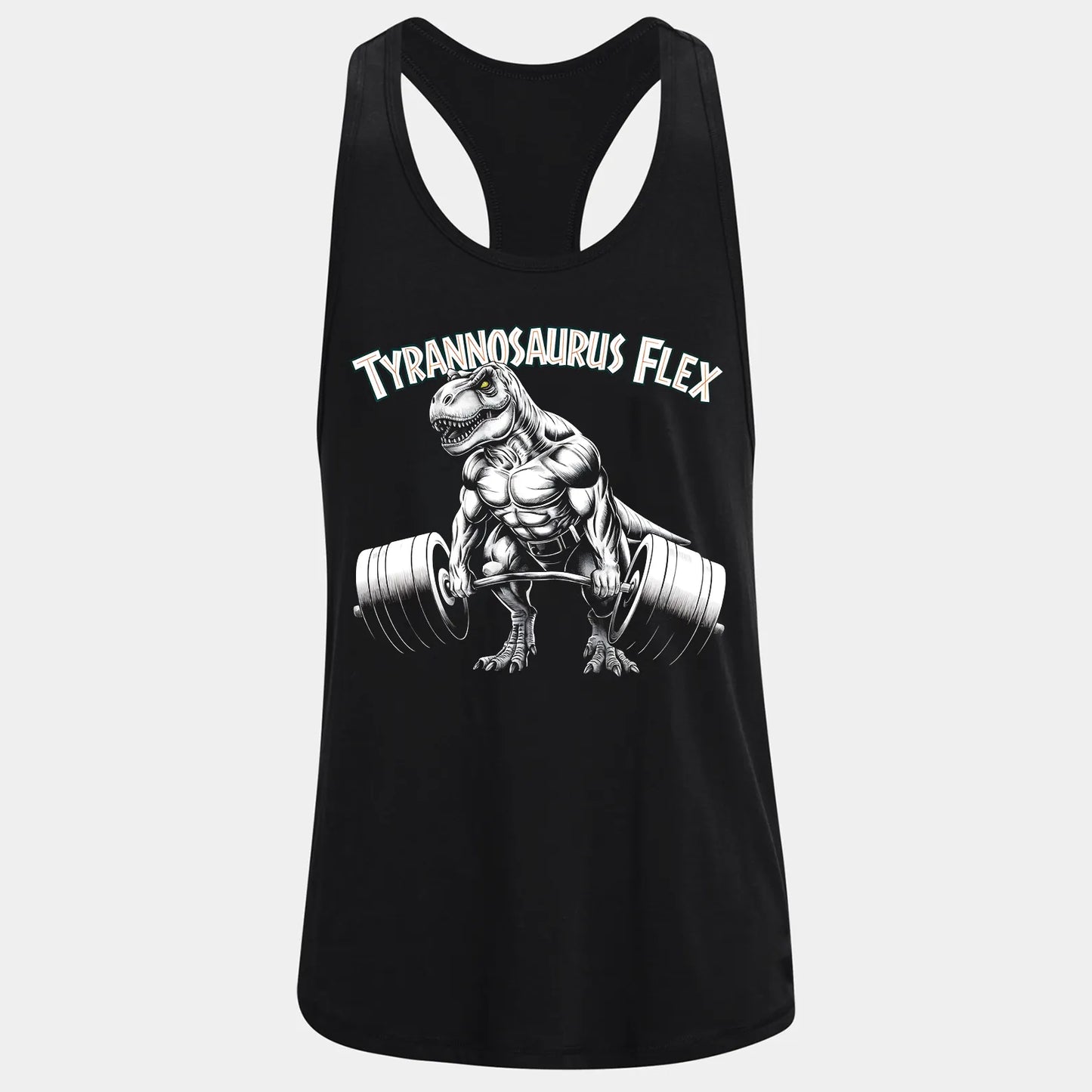 Фитнес потник с изрязан гръб Tyrannosaurus Flexx