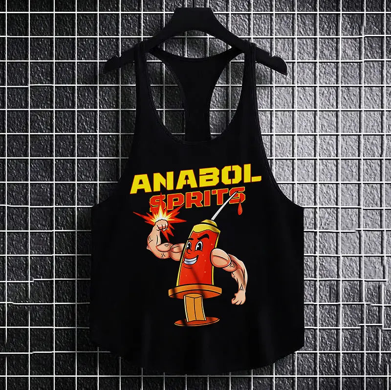 Фитнес потник с изрязан гръб Anabol Spritz
