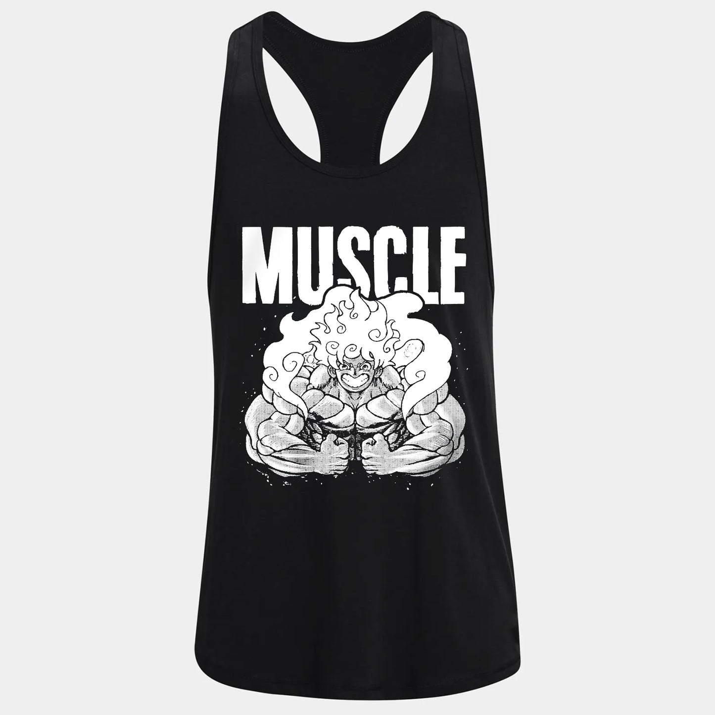 Фитнес потник с изрязан гръб Muscle