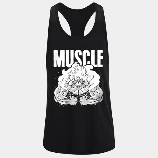 Фитнес потник с изрязан гръб Muscle