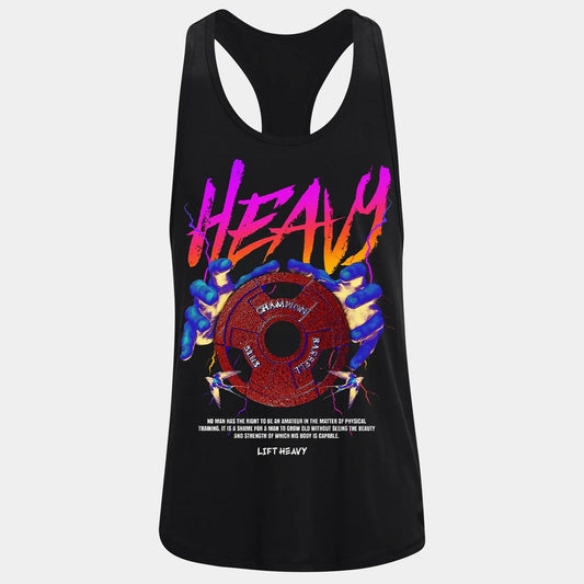 Фитнес потник с изрязан гръб Heavy