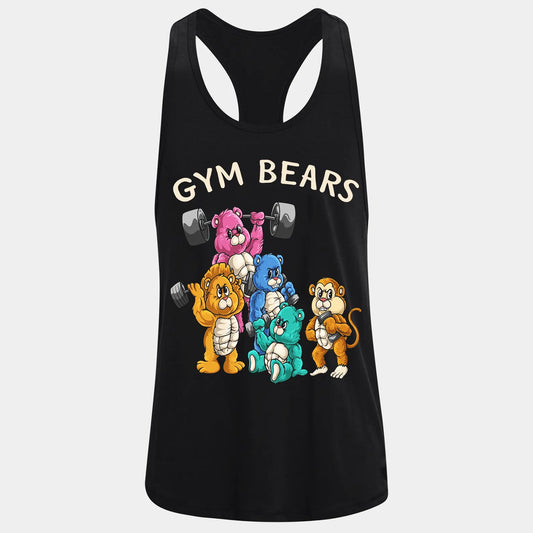 Фитнес потник с изрязан гръб Gym Bears
