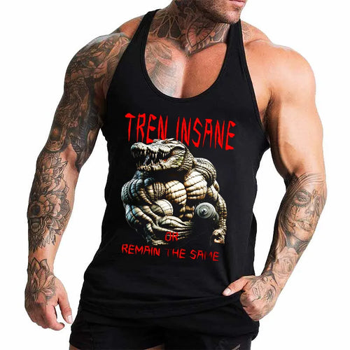 Фитнес потник с изрязан гръб Tren Insane