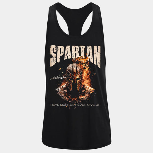 Фитнес потник с изрязан гръб Spartan