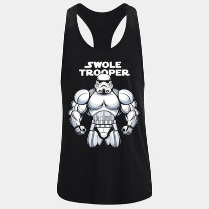 Фитнес потник с изрязан гръб Swole Trooper