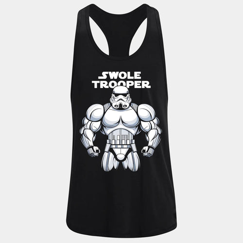 Фитнес потник с изрязан гръб Swole Trooper