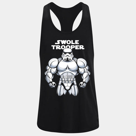 Фитнес потник с изрязан гръб Swole Trooper