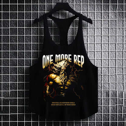 Фитнес потник с изрязан гръб One More Rep Z