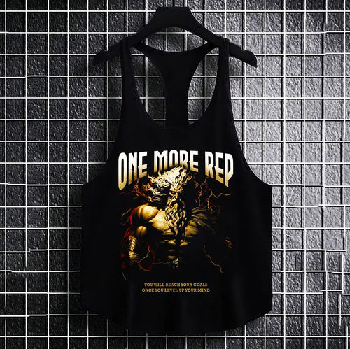 Фитнес потник с изрязан гръб One More Rep Z